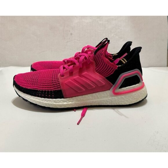 Adidas UltraBoost 19 Women's Running Shoes Shock Pink Size 10.5 - Picture 3 of 10